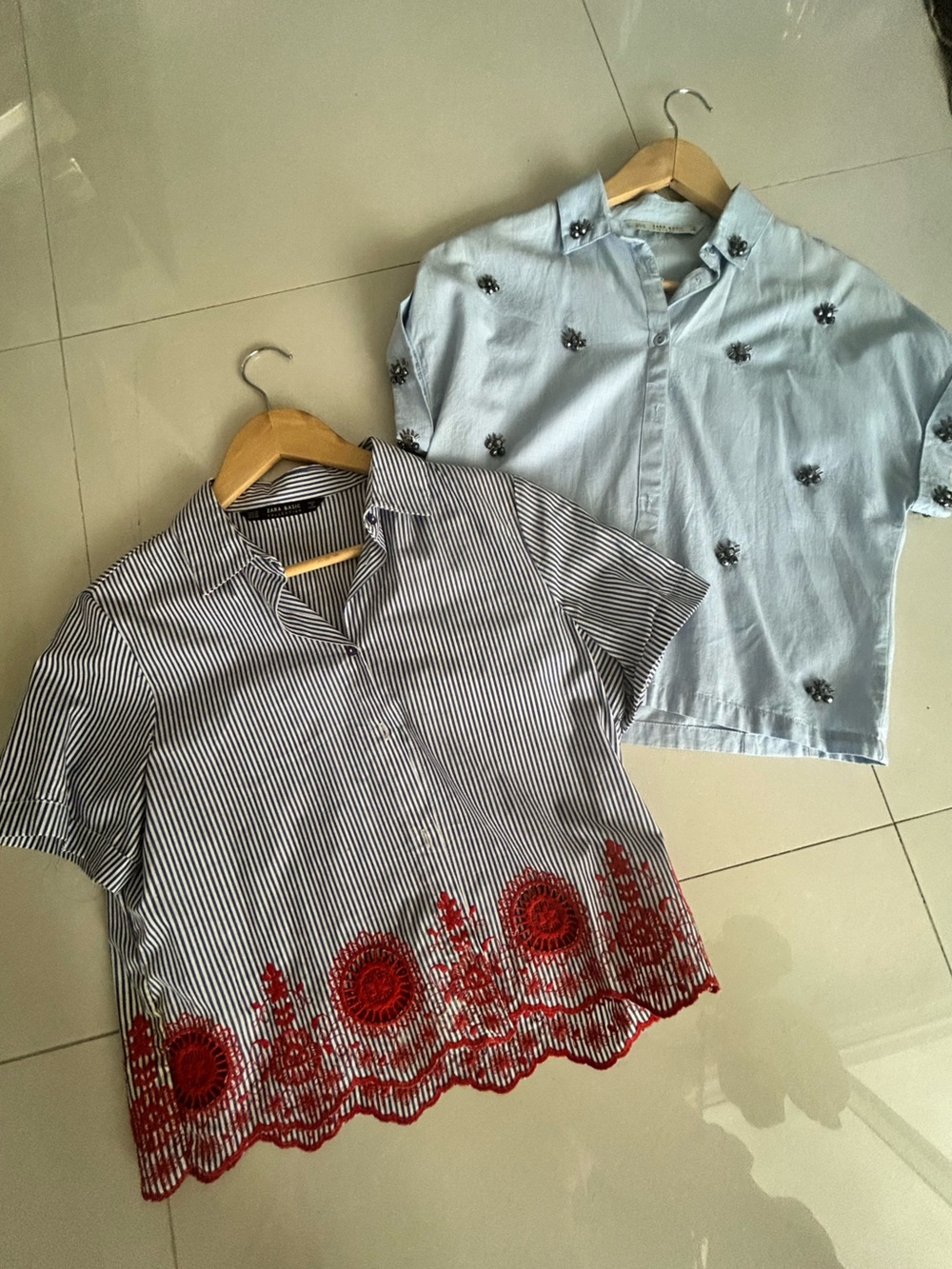 2 for 1 Zara cropped tops cute summer size XS